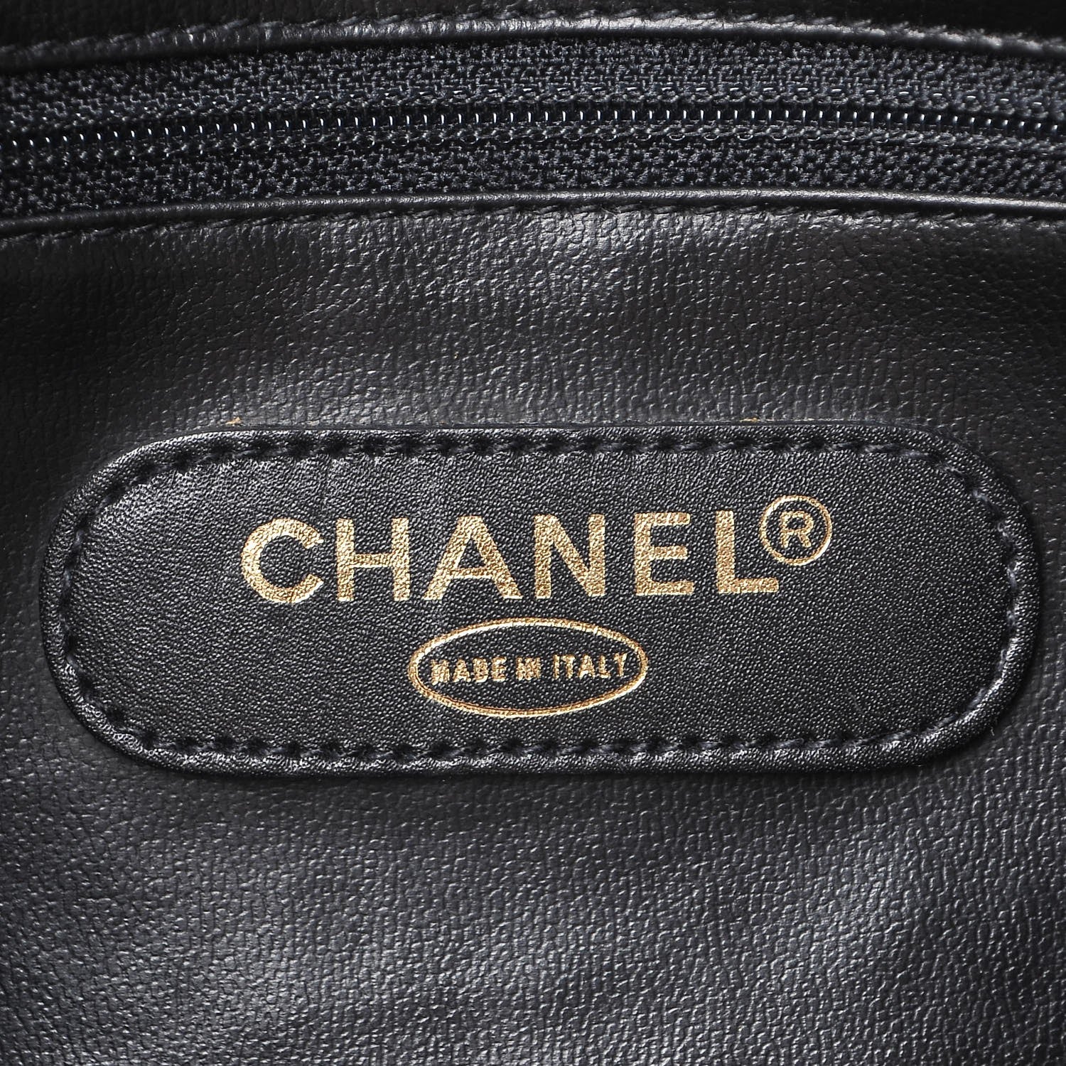 Chanel Calfskin Stitched CC Boston Black 7 of 13