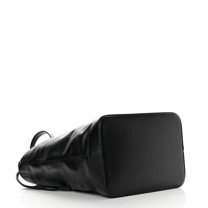 Saint Laurent Calfskin Debossed Teddy Shopping Bag Black 4 of 10