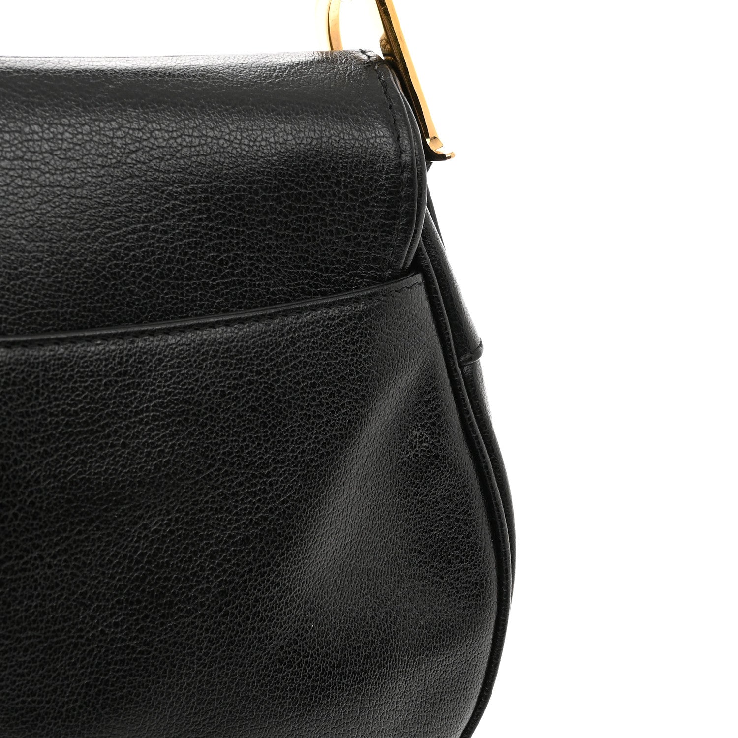 Christian Dior Shiny Goatskin Saddle Bag Black 11 of 11