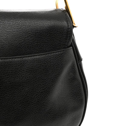 Christian Dior Shiny Goatskin Saddle Bag Black 11 of 11