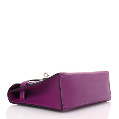 Hermes Swift Kelly Pochette Clutch Anemone 4 of 15