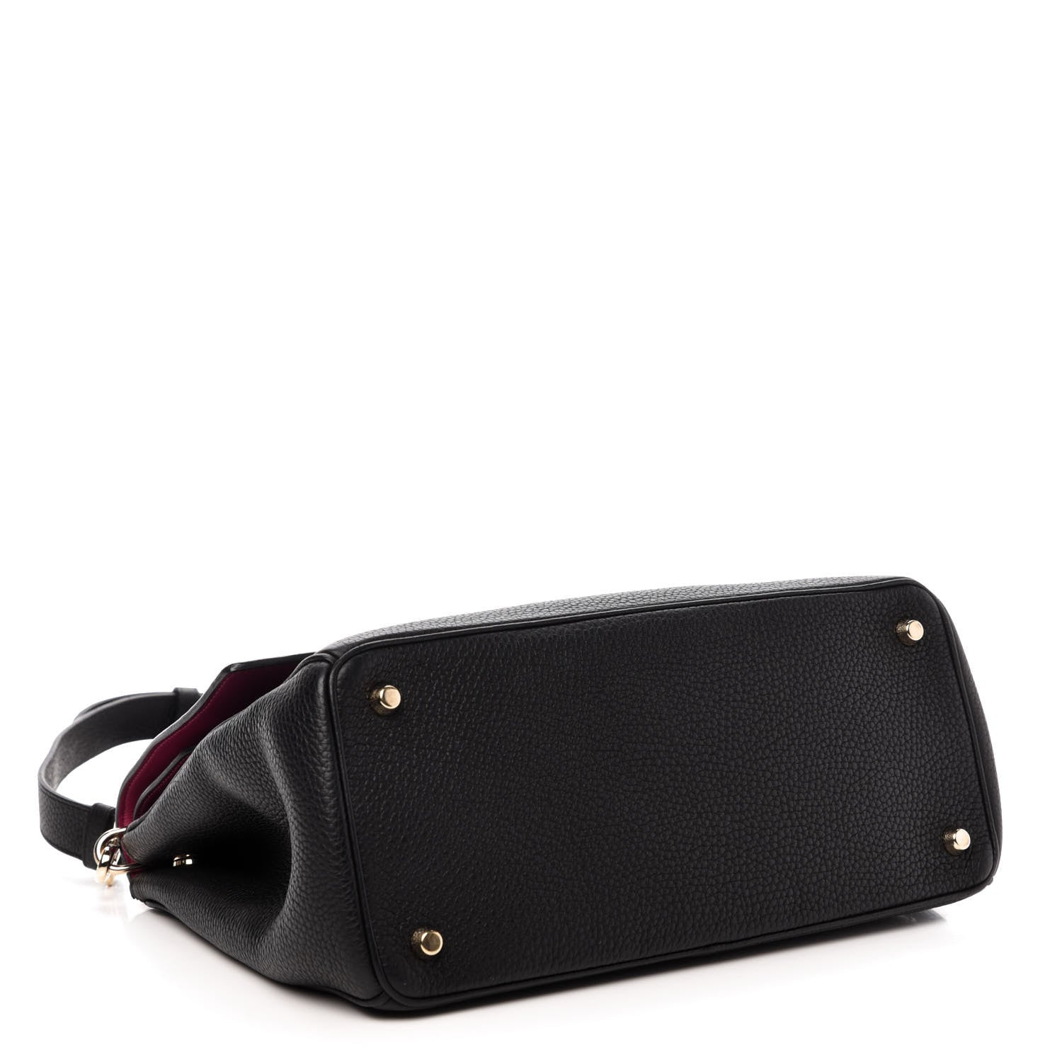 Christian Dior Bullcalf Medium Be Dior Flap Black Fraise 4 of 12