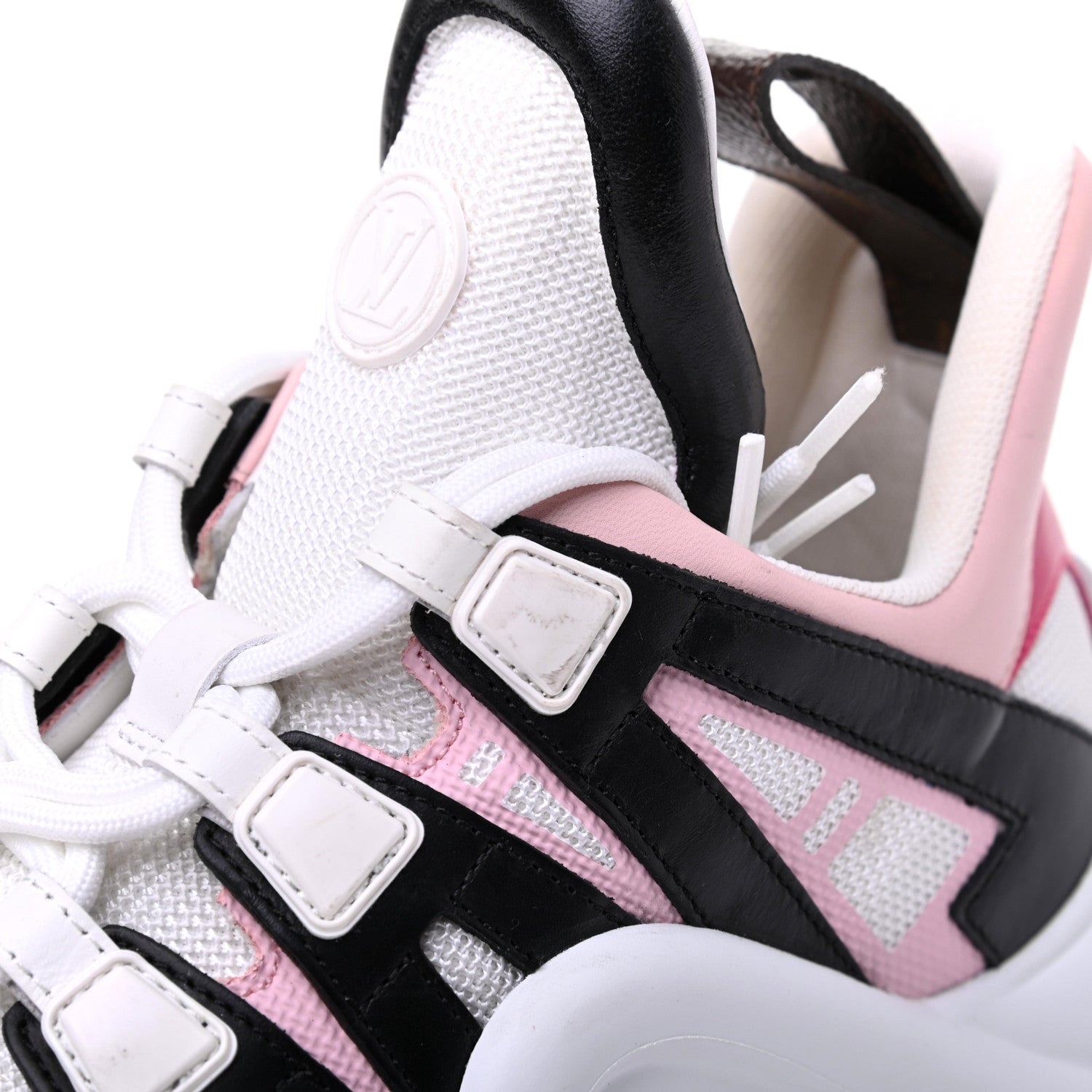 Louis Vuitton Calfskin Technical Nylon LV Archlight Sneaker 38.5 Rose Clair 9 of 14