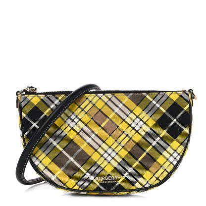 Burberry Olympia Mini Tartan Pouch Yellow 1 of 9