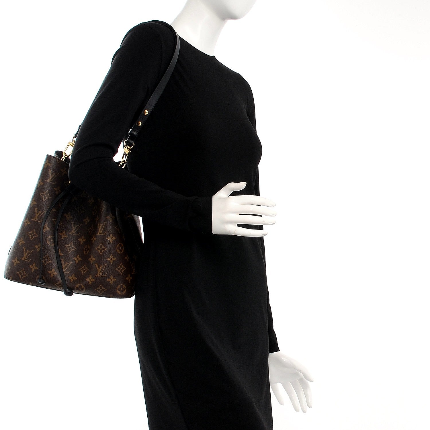 Louis Vuitton Monogram Neonoe MM Black 2 of 6