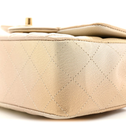 Chanel Metallic Goatskin Quilted Mini Rectangular Flap Gold 10 of 11