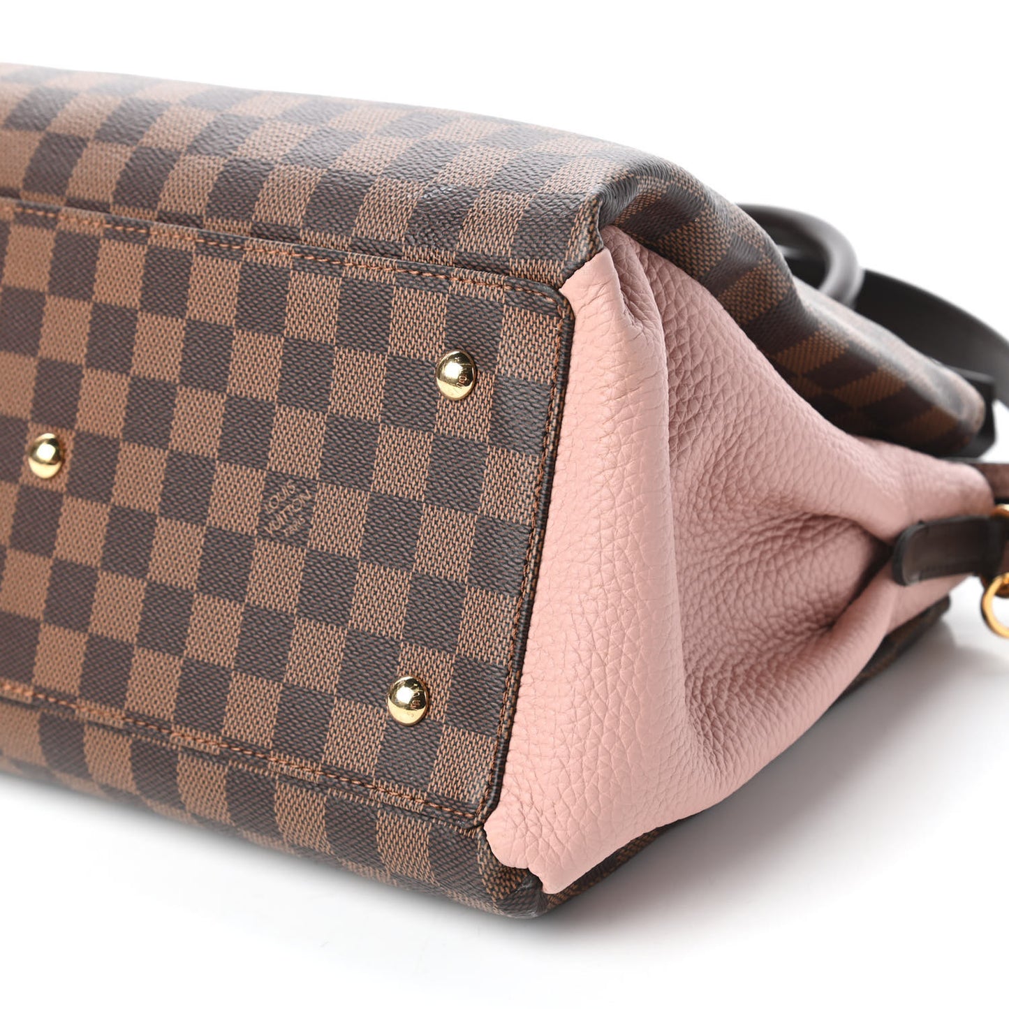 Cuir Taurillon Damier Ebene Normandy Magnolia