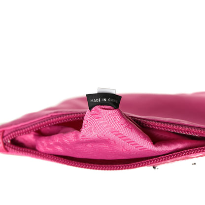 Prada Tessuto Nylon Saffiano Wristlet Fuxia 8 of 10