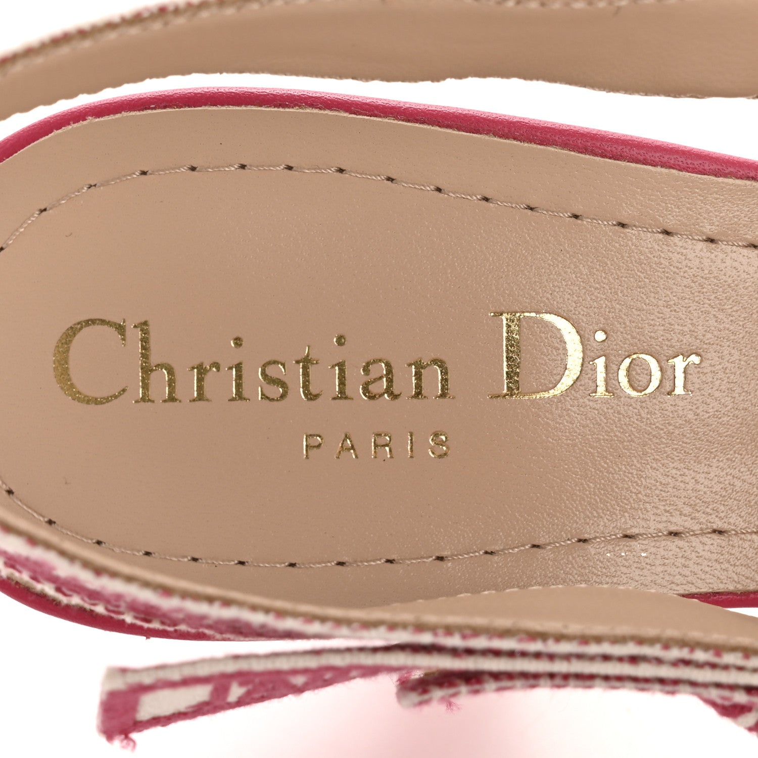 Christian Dior Technical Canvas Ribbon J Adior Slingback 65mm