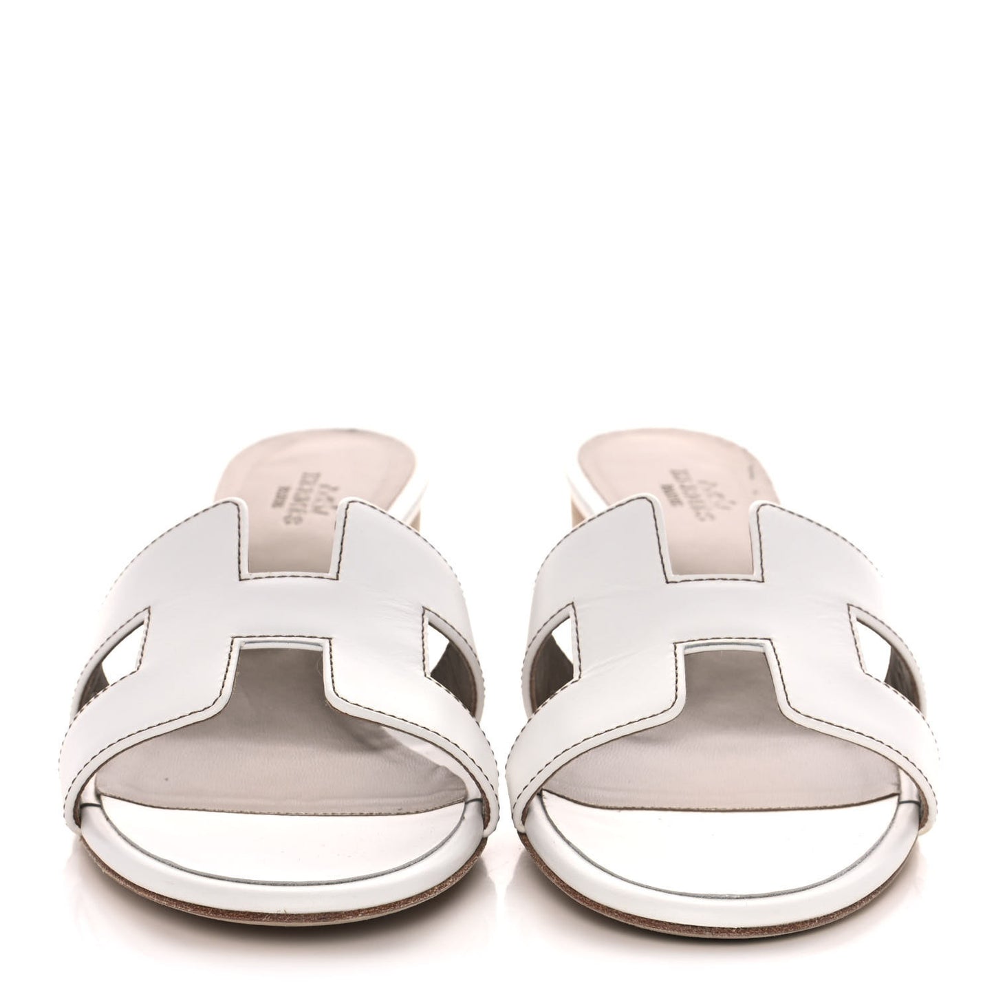 Calfskin Oasis Sandals 40 White