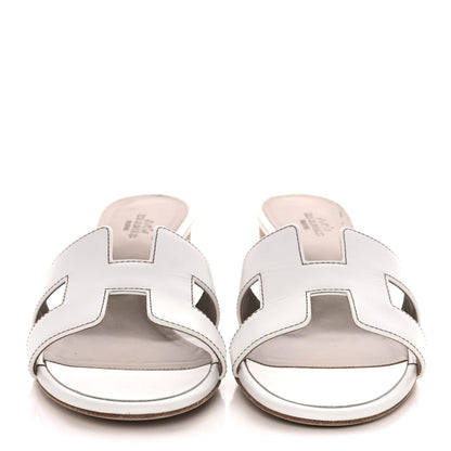 Hermes Calfskin Oasis Sandals 40 White 2 of 10