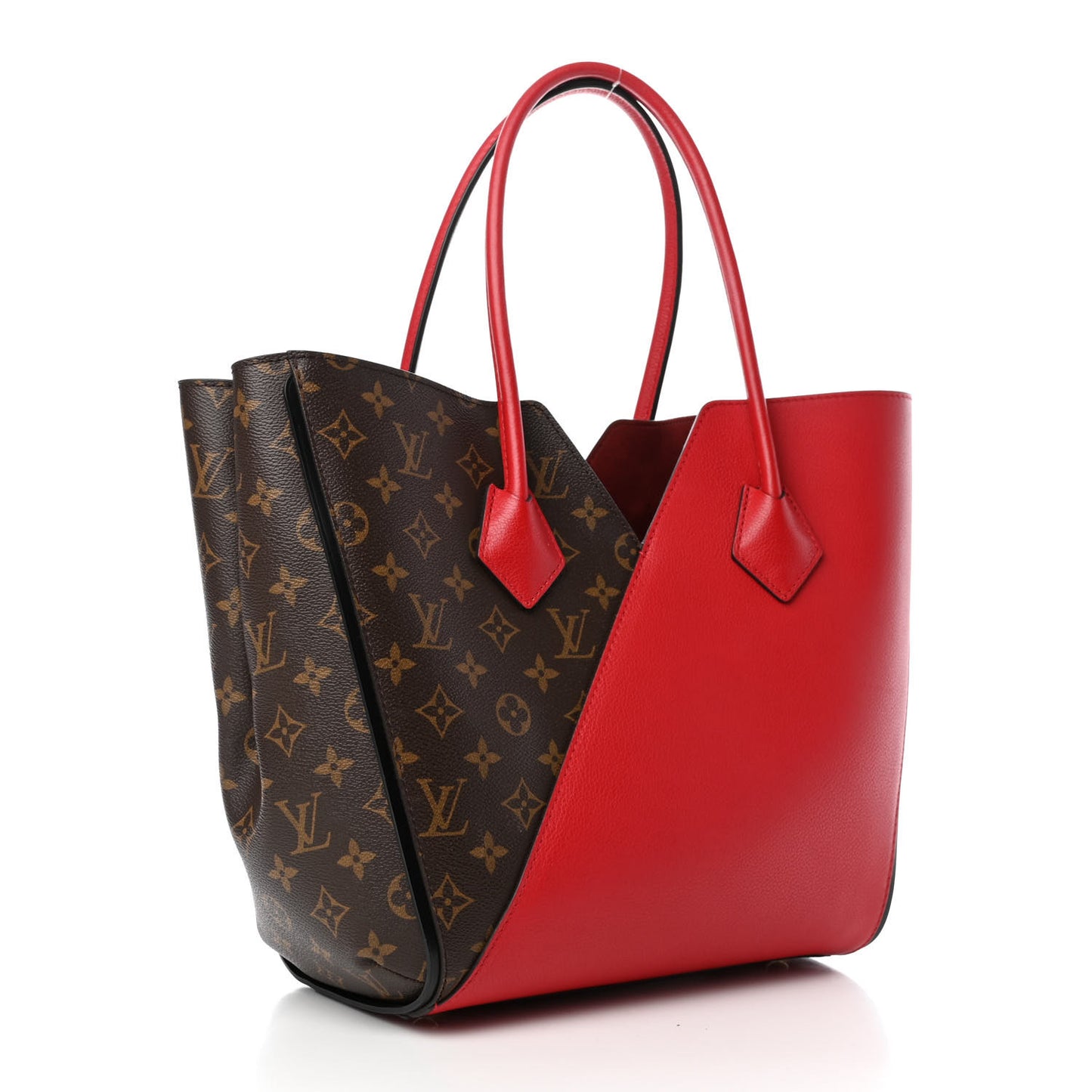 Calfskin Monogram Kimono Tote Cherry