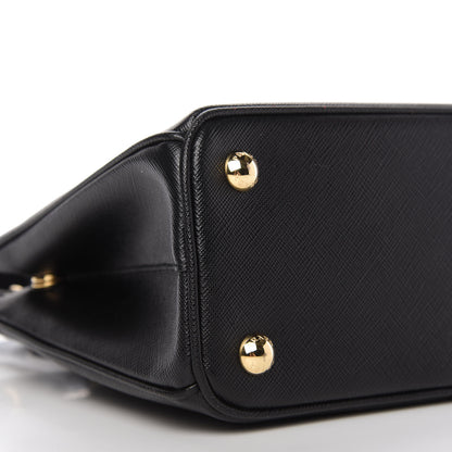 Prada Saffiano Lux Micro Galleria Shoulder Bag Black 6 of 10