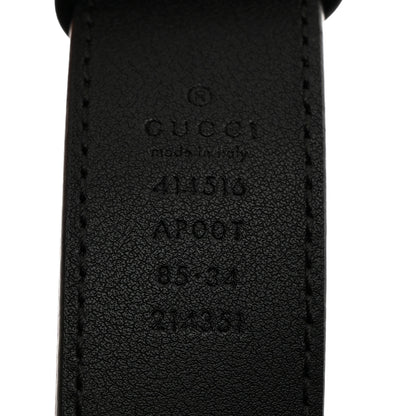 Gucci Calfskin Double G 30mm Belt 85 34 Black 3 of 5