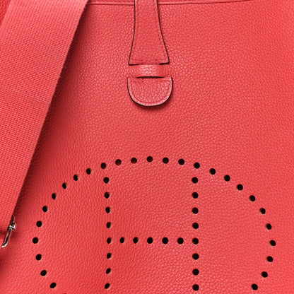 Hermes Taurillon Clemence Evelyne III PM Rose Jaipur 8 of 11