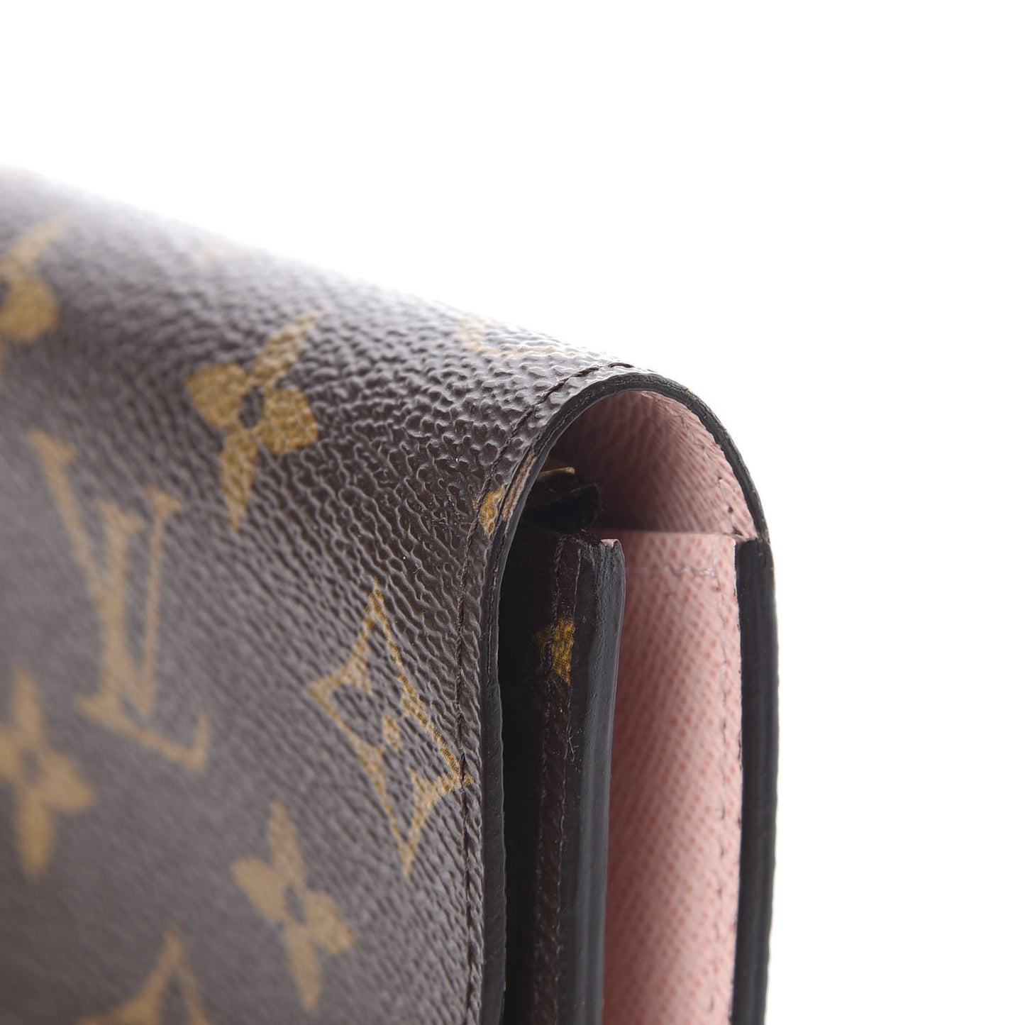 Monogram Emilie Wallet Rose Ballerine