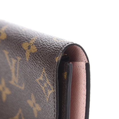 Louis Vuitton Monogram Emilie Wallet Rose Ballerine 8 of 10