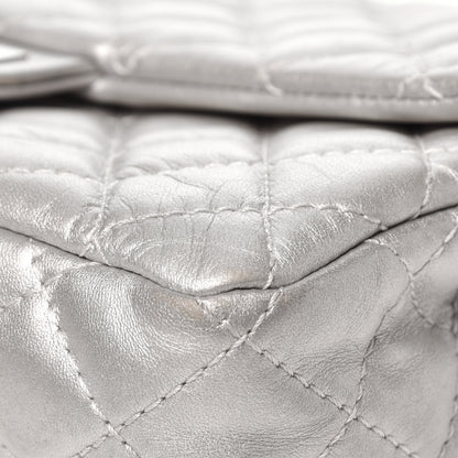 Chanel Metallic Lambskin Quilted Snake Chain 2.55 Reissue Flap Silver 12 of 13