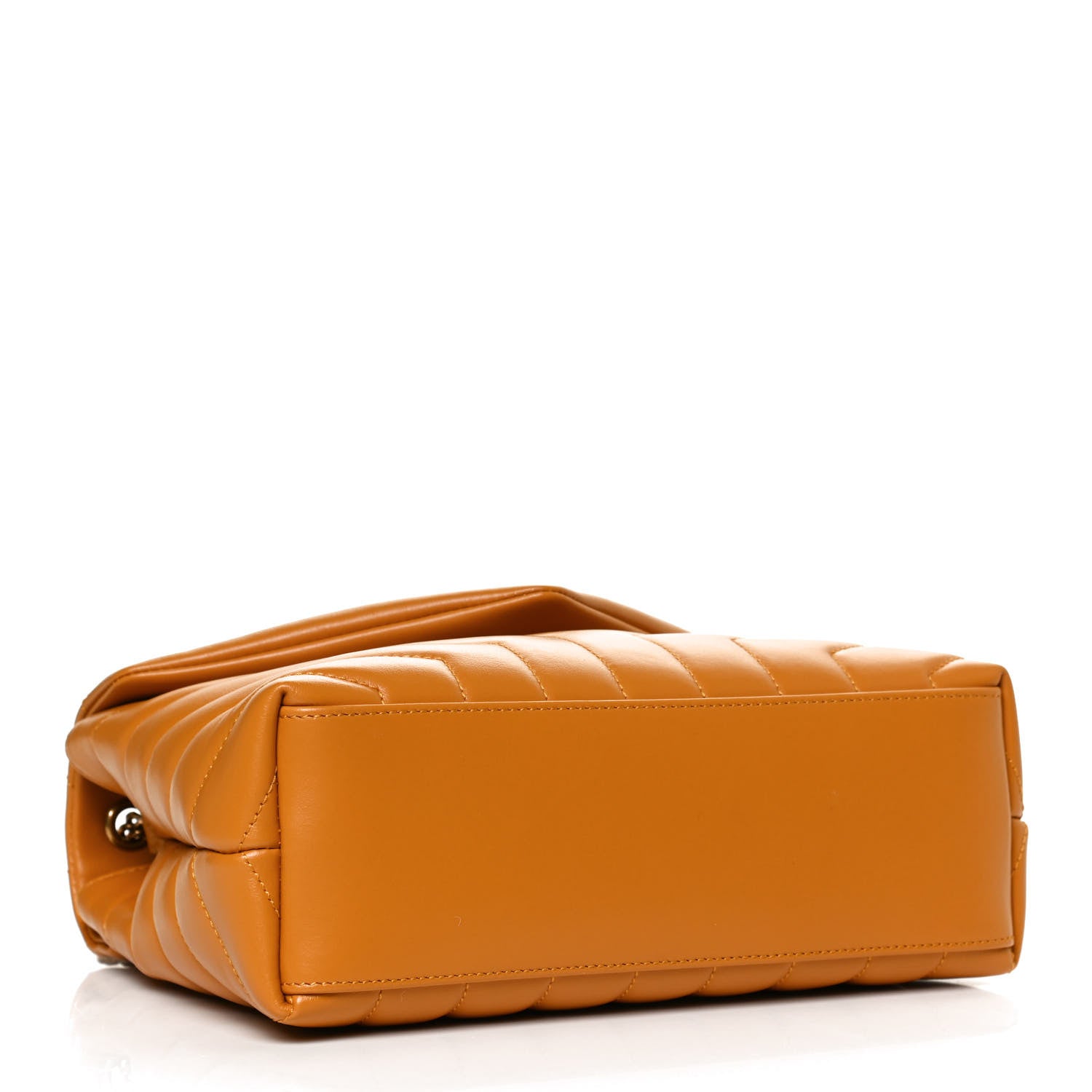 Saint Laurent Calfskin Y Quilted Monogram Small Loulou Chain Satchel Cheddar 4 of 12