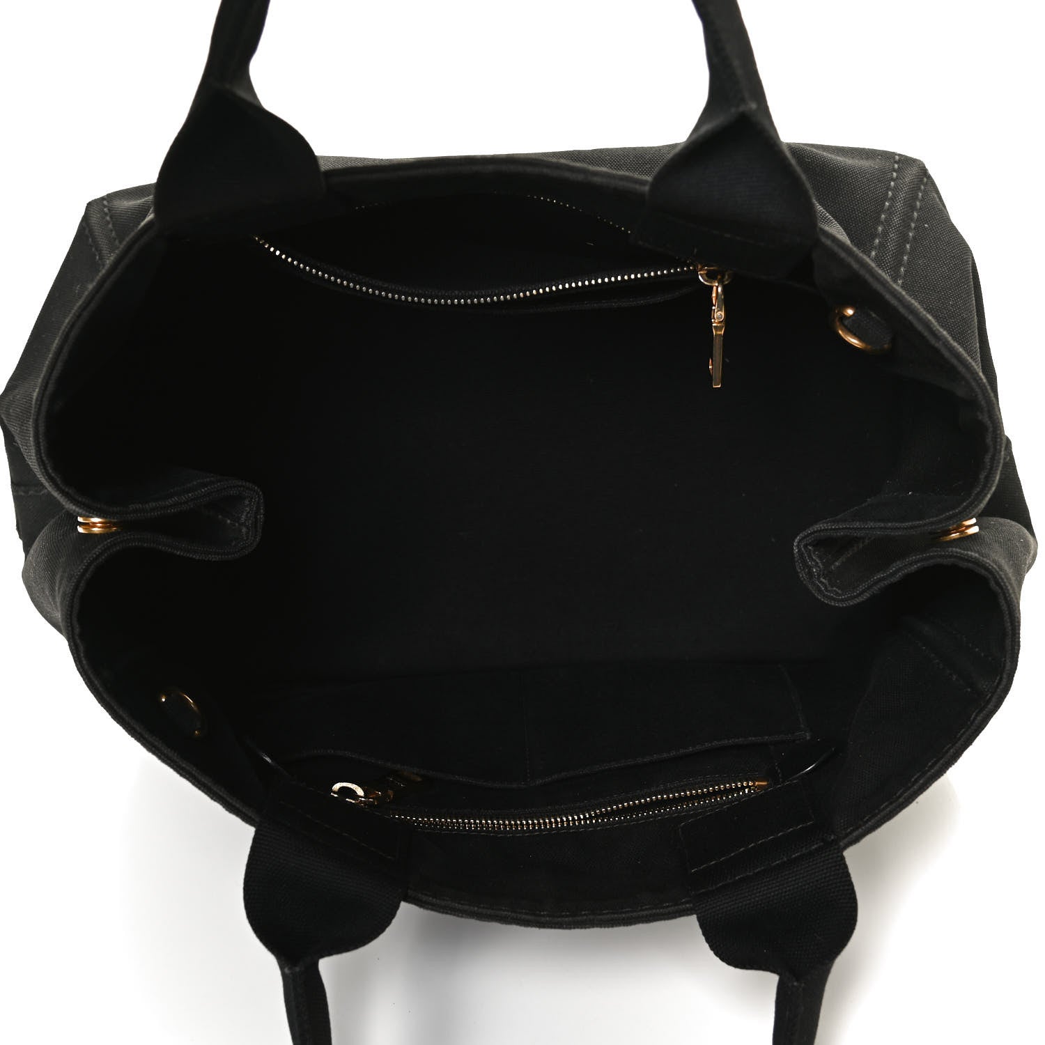 Prada Canapa Logo Tote Black 4 of 10