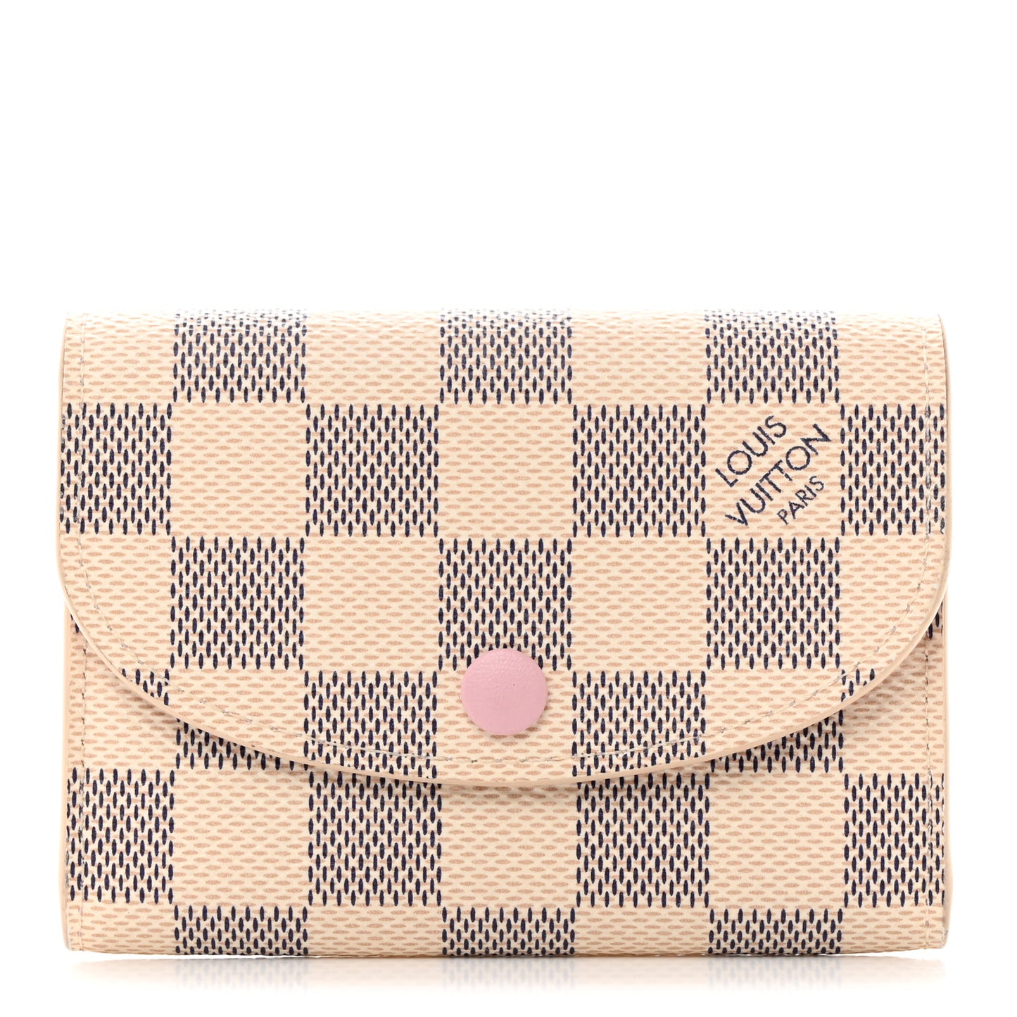 Damier Azur Rosalie Coin Purse Rose Ballerine