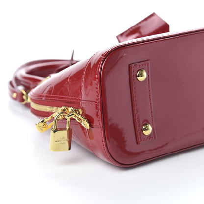 Louis Vuitton Vernis Alma BB Pomme D'Amour 6 of 9