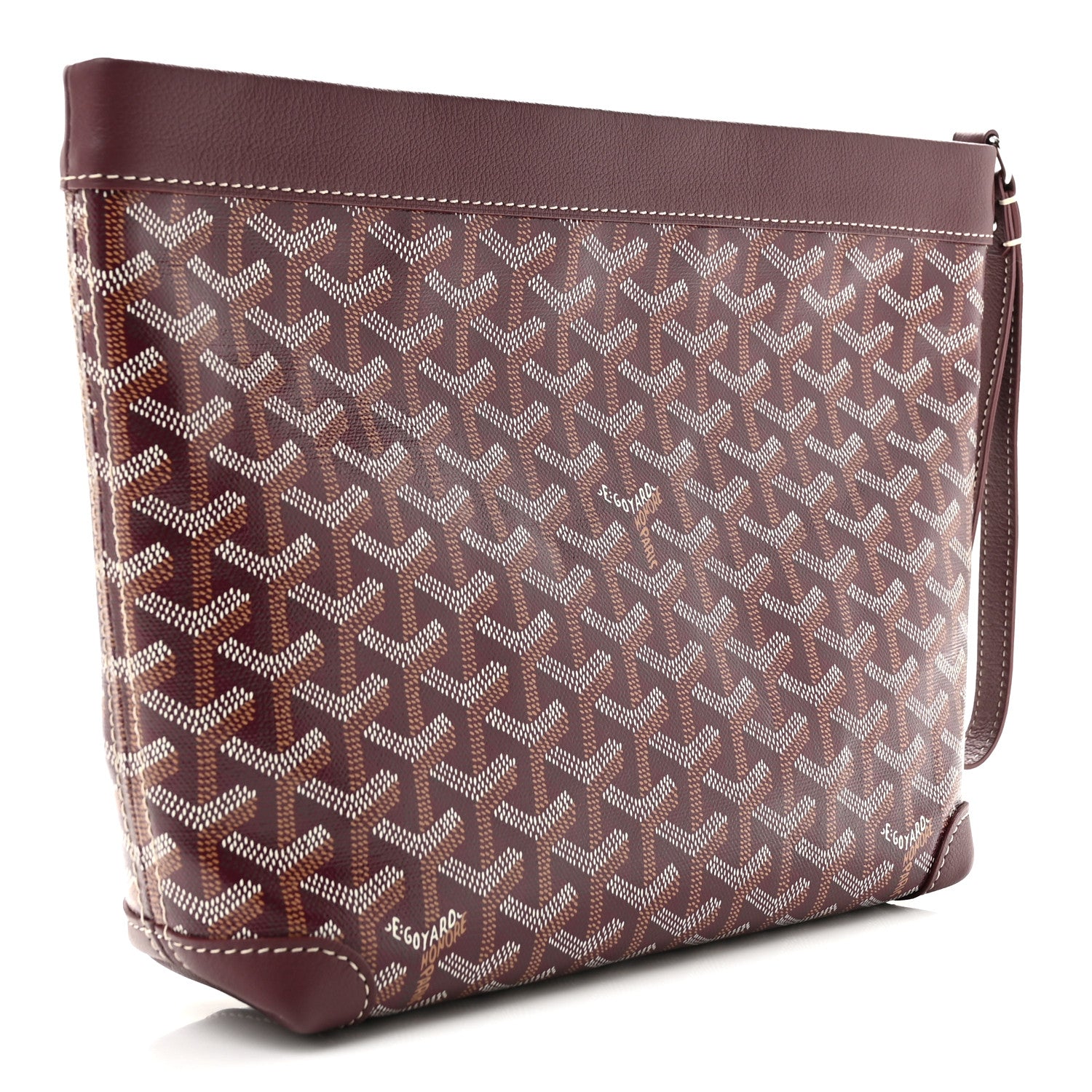 Goyard Goyardine Conti Pouch Burgundy 3 of 6