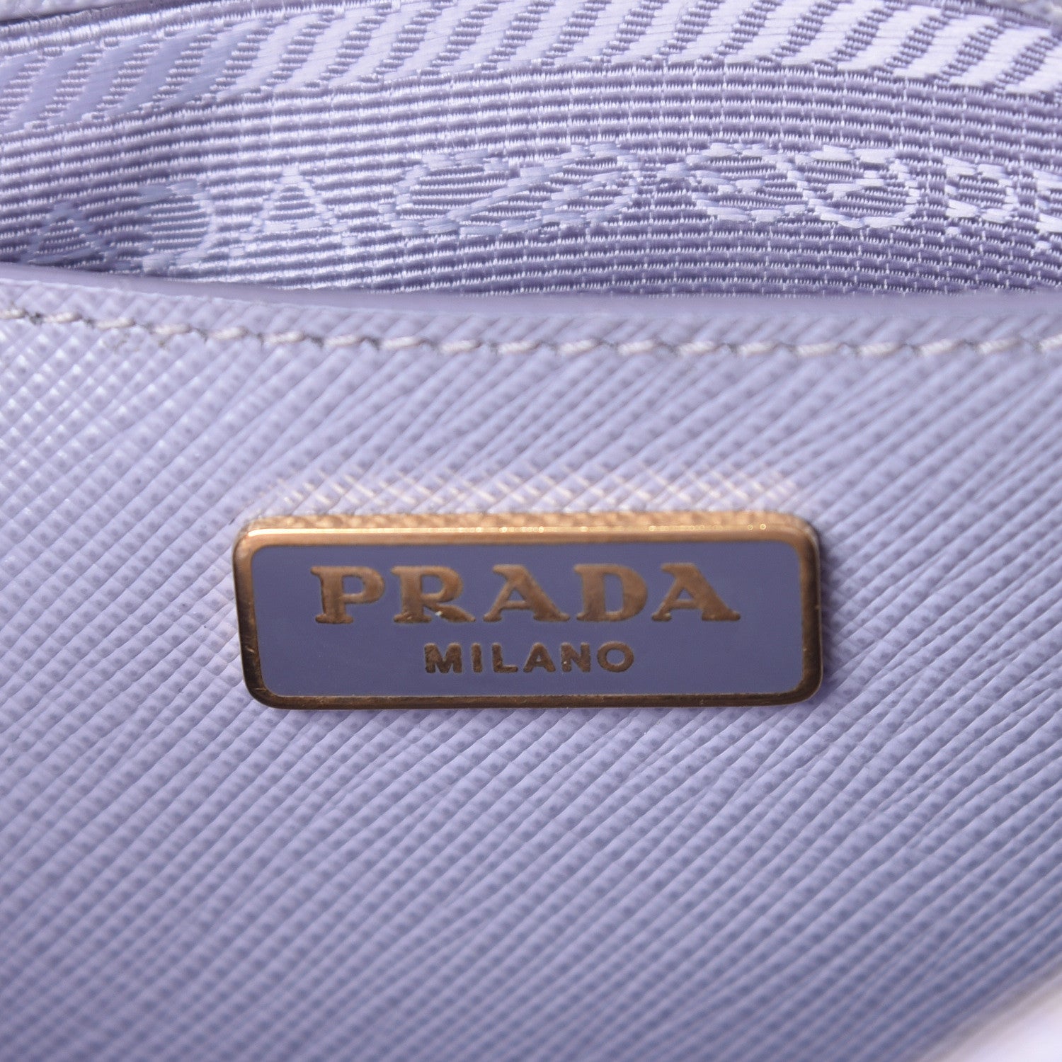 Prada Saffiano Lux Mini Promenade Tote Glicine 6 of 9