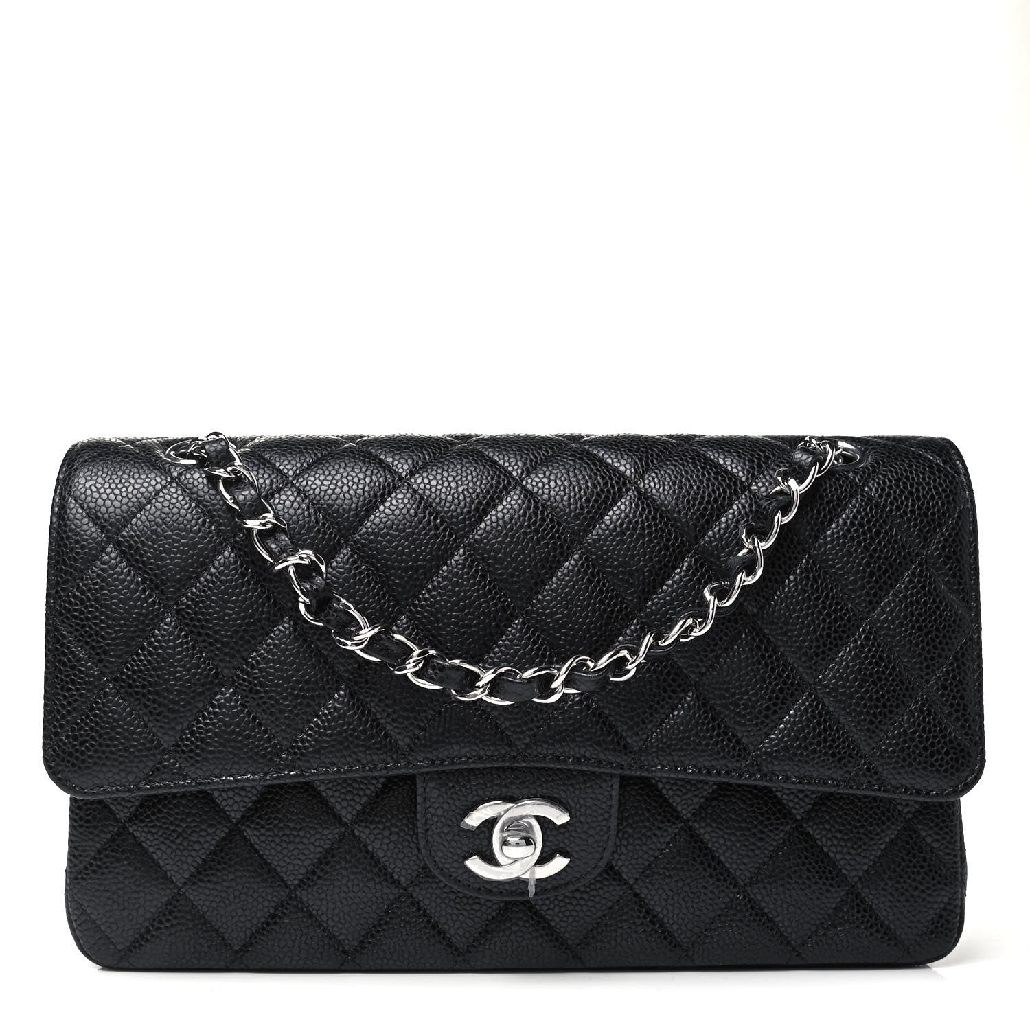 Chanel Caviar Quilted Medium Double Flap Black 1 of 8