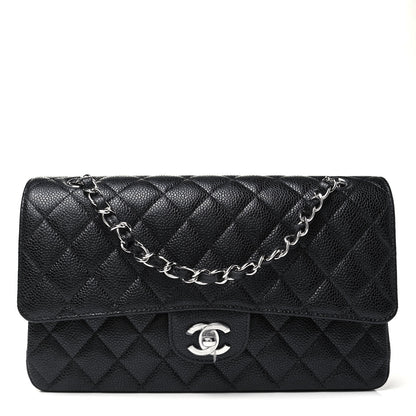 Chanel Caviar Quilted Medium Double Flap Black 1 of 8