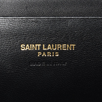 Saint Laurent Grain De Poudre Matelasse Monogram Mini Lou Camera Bag Dark Smog 6 of 10