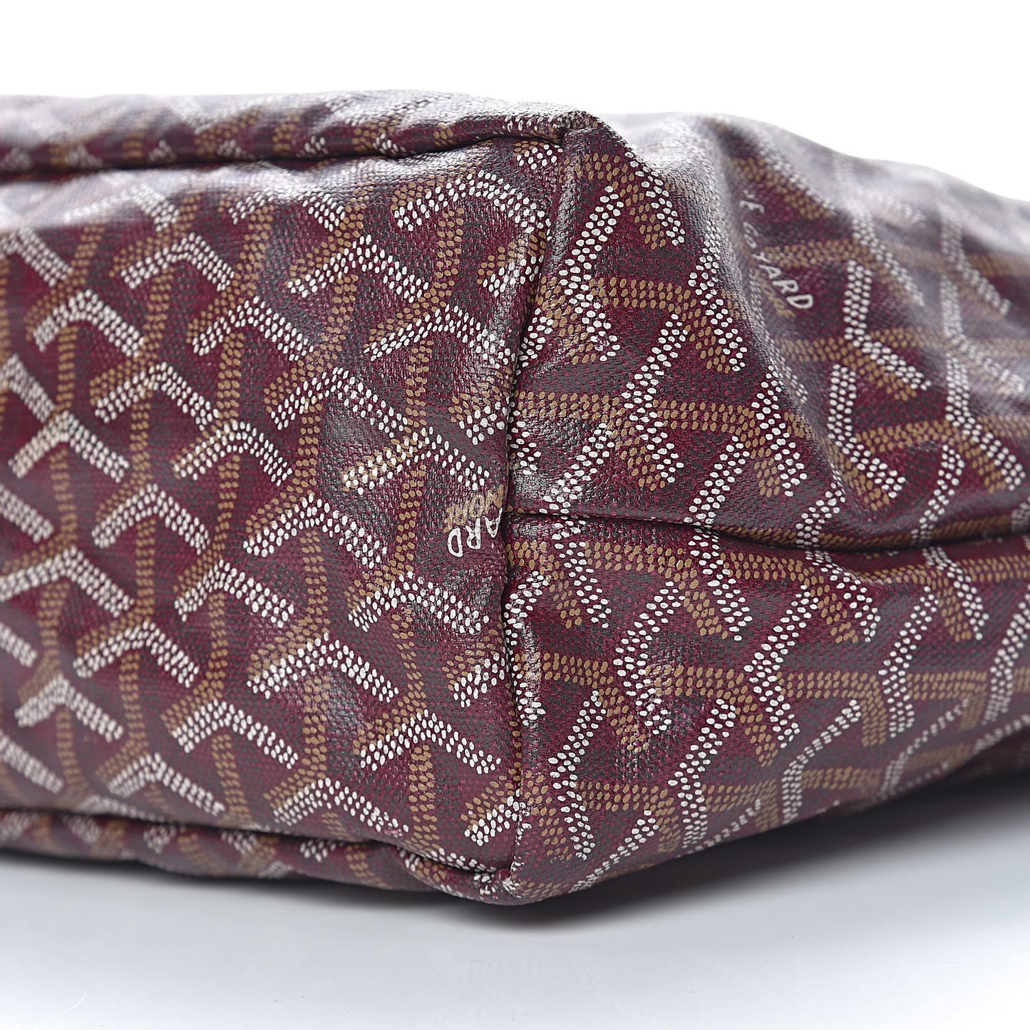 Goyardine Fidji Zip Hobo Burgundy