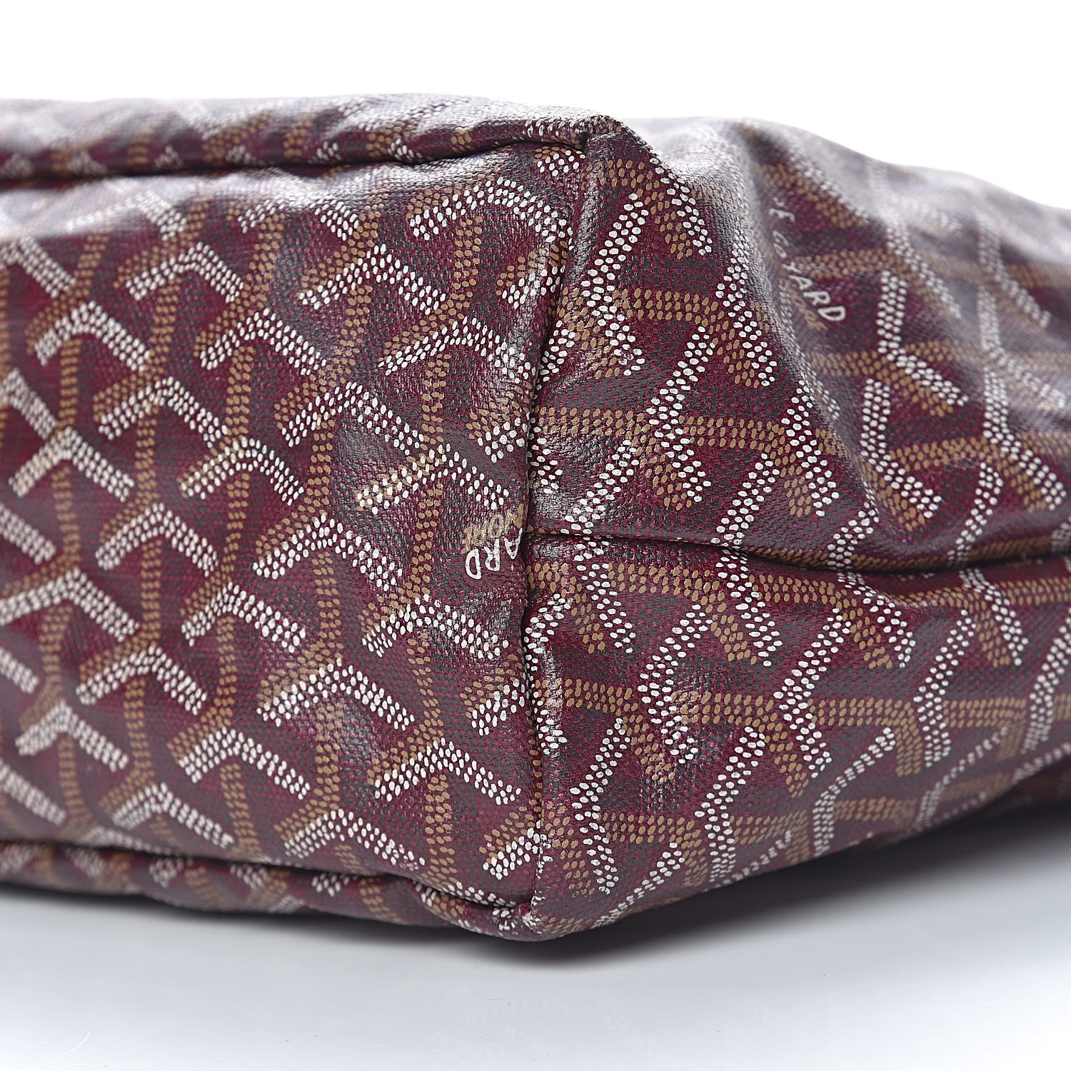 Goyard Goyardine Fidji Zip Hobo Burgundy 11 of 12