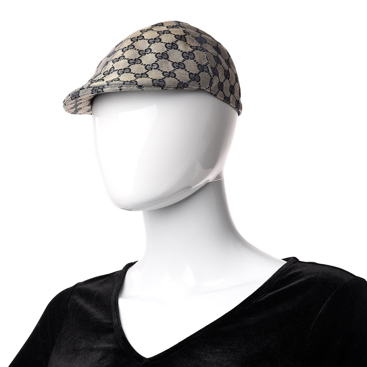 Gucci Monogram Kids Capello Driving Cap M Navy 2 of 5
