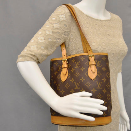Louis Vuitton Monogram Petit Bucket 23 2 of 9