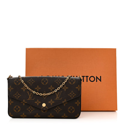 Louis Vuitton Monogram Pochette Felicie Chain Wallet Fuchsia 12 of 12