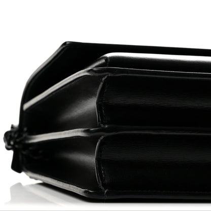 Saint Laurent Calfskin Medium Monogram Monochrome Sunset  Black 9 of 13