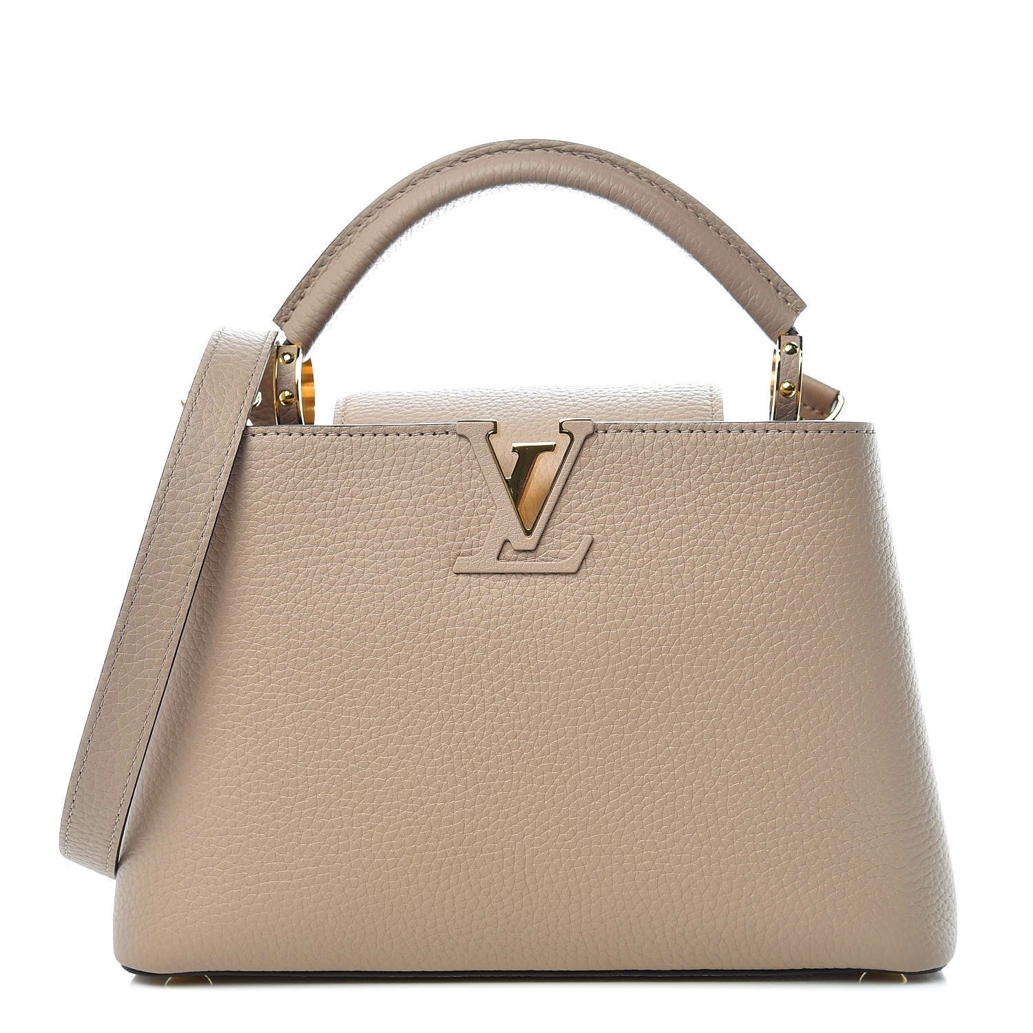Louis Vuitton Taurillon Capucines BB Galet 1 of 9