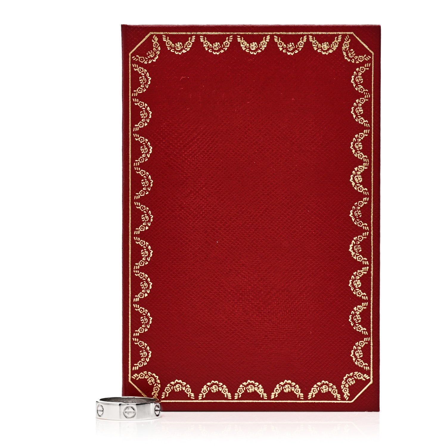 Cartier 18K White Gold 5.5mm LOVE Ring 56 7.5 5 of 5