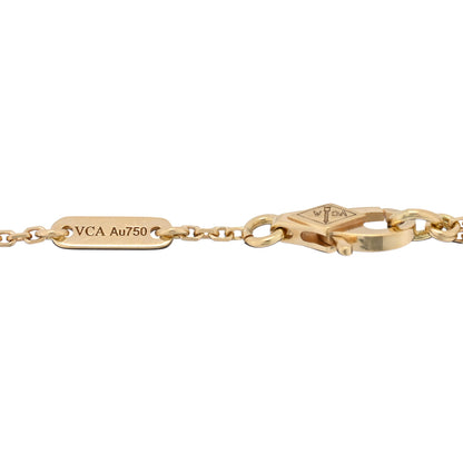 Van Cleef & Arpels 18K Yellow Gold Mother of Pearl Sweet Alhambra Bracelet 3 of 3
