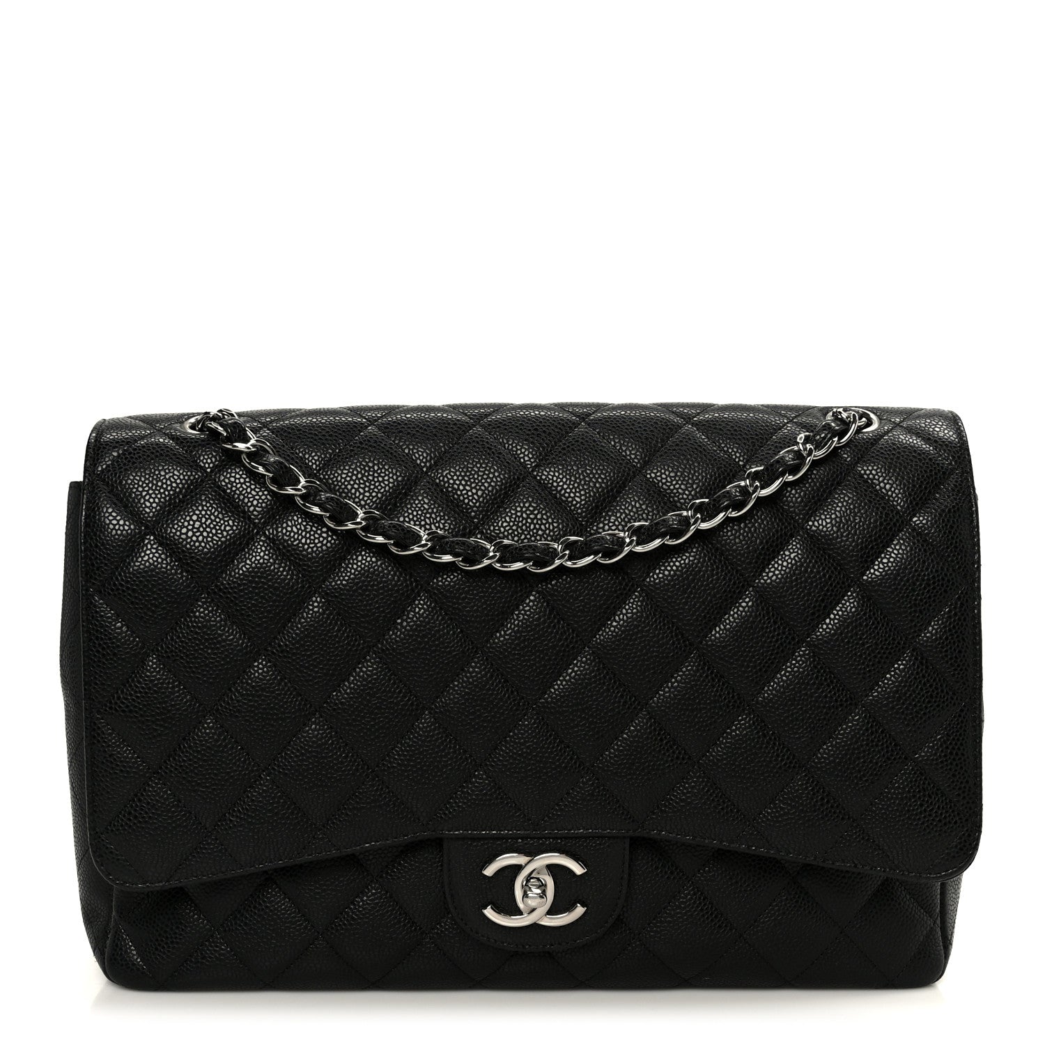 Chanel Caviar Quilted Maxi Double Flap Black 1 of 11