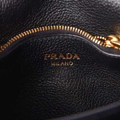 Prada Vitello Daino Flap Crossbody Black 8 of 11