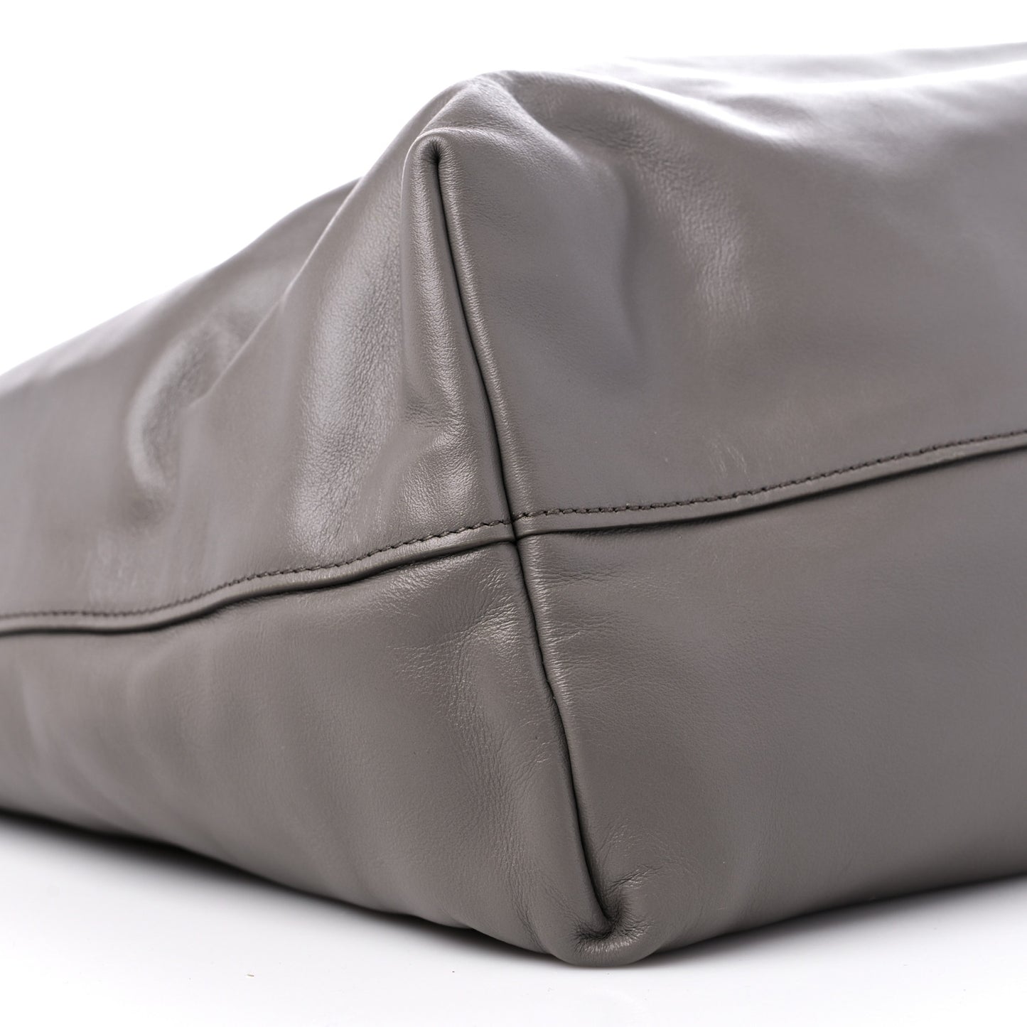 Soft Calf Shopping Tote Argilla