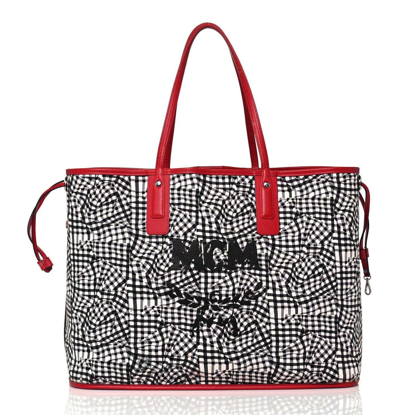 Visetos Large Liz Reversible Shopper Tote Ruby Red
