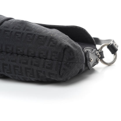 Fendi Zucchino Small Chef Shoulder Bag Black 10 of 12