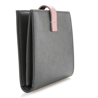 Celine Grained Calfskin Medium Multifunction Strap Wallet Grey Vintage Pink 3 of 10