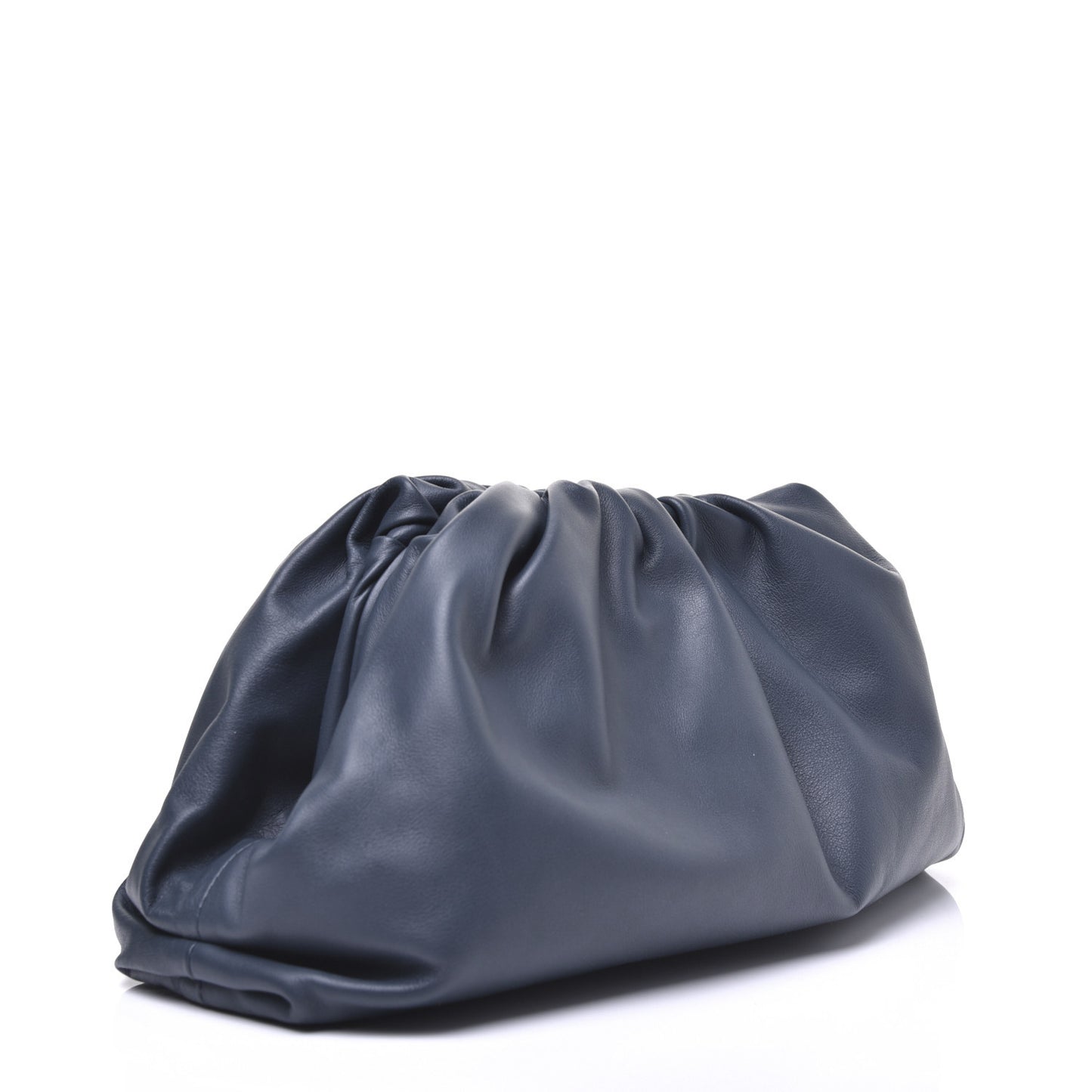 Smooth Butter Calf The Pouch Oversized Clutch Deep Blue