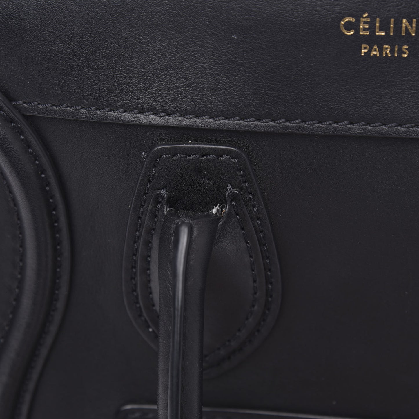 Smooth Calfskin Micro Luggage Black