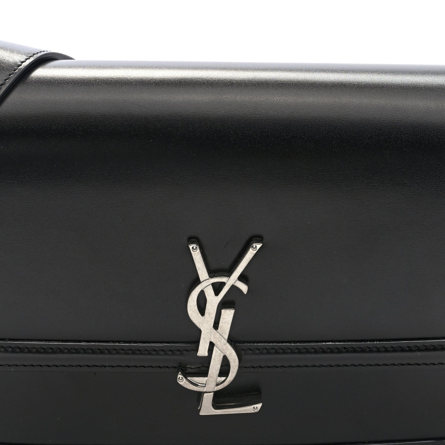 Box Calfskin Monogram Medium Solferino Satchel Black