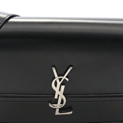 Saint Laurent Box Calfskin Monogram Medium Solferino Satchel Black 7 of 9